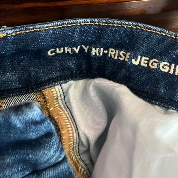 American Eagle Outfitters Women's Curvy Hi-Rise Jegging Size 6 Long Stretch - Picture 7 of 10